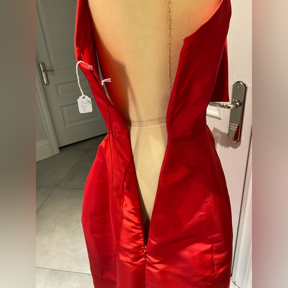 Oscar de la Renta red dress - Picture 4 of 4